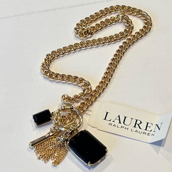 LAUREN RALPH LAUREN Stone Charm Pendant Necklace, 17" - Picture 1 of 9
